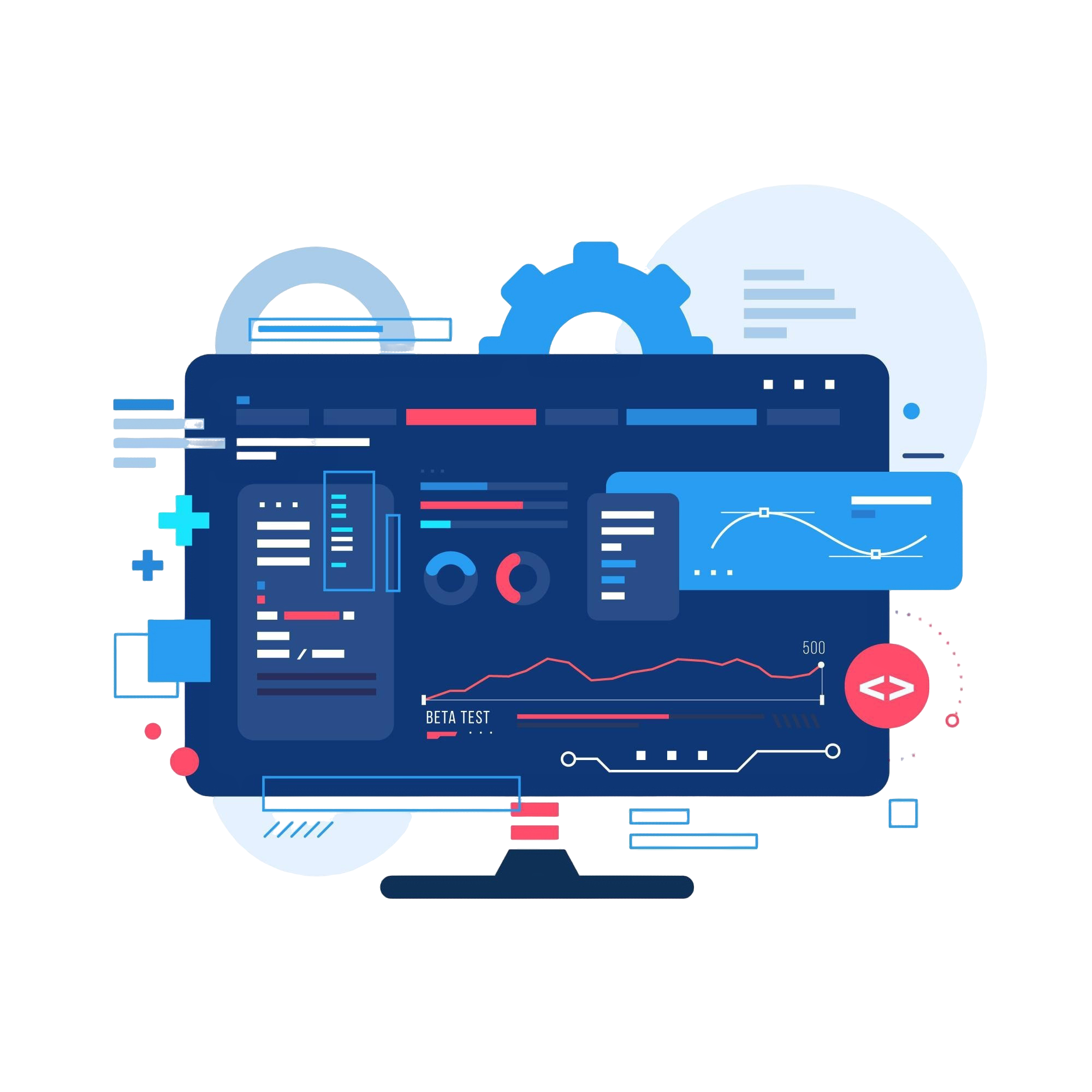 Döwrebap usullarda we responsive dizaýn esasynda web saýtlary döretmek. Dürli görnüşli API-ler bilen iş salyşmak. Ulanýan tehnologiýalarym: React.js, Next.js, Canva(dizaýn üçin).
